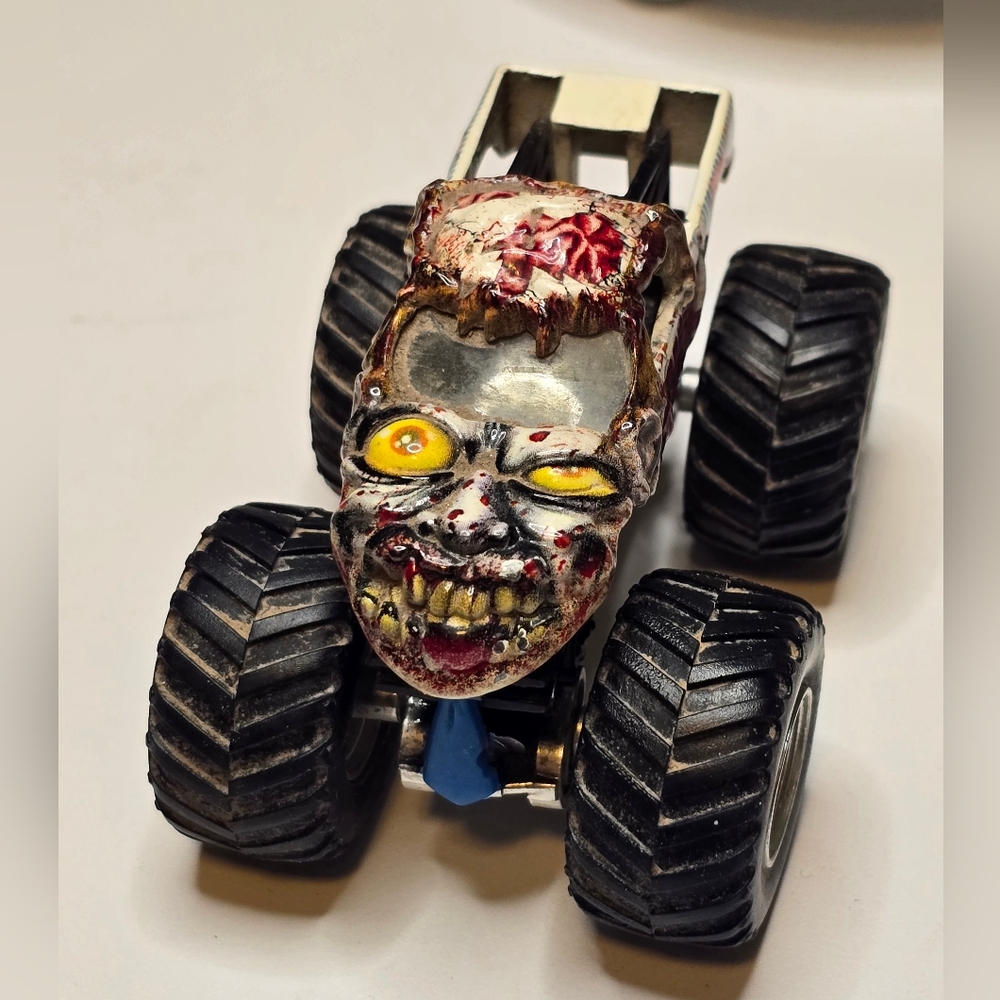 Monster Jam Zombie Truck Wearing Blue Tie ~Dirty [ Read Details ] AS-IS